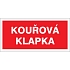 Značka Kouřová klapka, samolepicí fólie, 100 × 210 mm